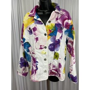 Watercolor Flower Jacket